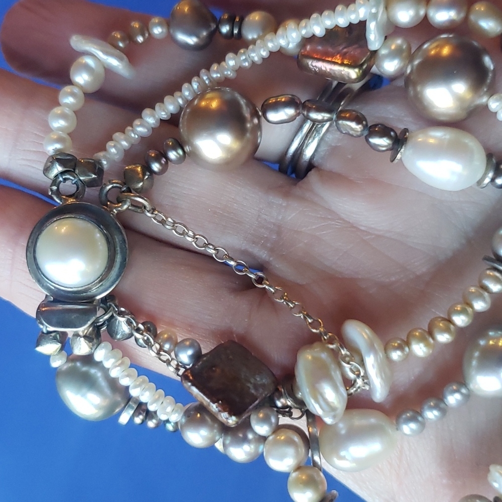 Artisan Multi Pearl Bracelet - Picture 3 of 3